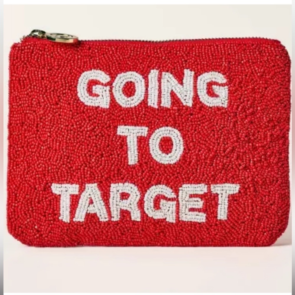 NWT: kate spade x Target 
“going to Target” beaded pouch